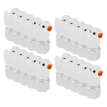 Lot de 20 Bouchons de pour Valve de Pneu Mignons en Forme D'Oie, Phosphorescents, pour Voitures, Motos, Camions et Vélos (Blanc)