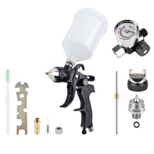 1.4/1.7mm Caliber Paint Spray Gun Household Pneumatic Spray Gun 600ml Atomization HVLP Spray Gun Cordless Pneumatic Tool