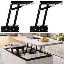 80N Hydraulic Coffee Table Rack with Movable Lifting Bracket and Adjustable Height