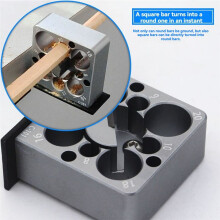 Wooden Round Rod Planer Woodworking Tools 8 Holes Dowel Maker Jig Kit 8-20mm Electric Drill Milling Device Adjustable