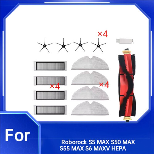 14 Pcs for  S5 MAX S50 MAX S55 MAX S6 MAXV Vacuum Main Side Brush Mop Filter 1