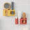 2 in 1 Wall-Mounted Mobile Phone Remote Control Storage Box Multifunctional Punch-Free Storage Rack Wall Debris 4pcs 5