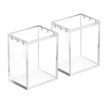2Pack Acrylic Magnetic Case with Magnetic Lid Clear Display Box Protector Acrylic Storage Container