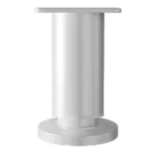 Adjustable Height Furniture Support Legs for Bed Frame for Bed/Sofa/Cabinet/Couch/Table White 8-12cm