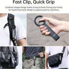Magnetic Phone Tripod Stand with Magnetic Ring Pocket Foldable Cell Phone Stand Fits Meeting Vlog Gym Travel Black