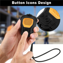 Silicone Case for Wearable Speaker, Travel Carrying Case Shockproof Protective Speaker Cover with Lanyard Black