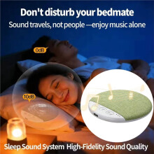 Under Pillow Sleep Speaker Bluetooth5.4 with Timing White Noise HiFi Stereo Audio UltraThin Under Pillow Soundbar B