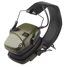 Tactical Shooting Earmuffs Electronic Impact Sound Amplification Anti-Noise Hearing Protection Headset Green