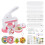 86Pcs Kid Gift Button Maker Machine, 55+35MM Pin Making Button Press with 36Pcs Button Parts+Circle Cutter+Picture B 1