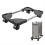 Adjustable Mobile CPU Stand with Lockable Wheels, Under Desk PC Tower Holder for Home Office 1