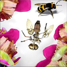 Steampunk Mechanisch Insect IJzeren Metalen DIY Bouwblokken 3D Driedimensionaal Montagemodel Puzzel Verjaardagscadeau