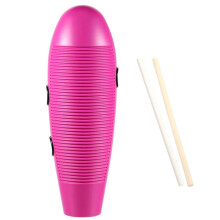 Guiro Instrument Fish Shaped Latin Percussion Instrument with 2 Scrapers Musical Training Tool for Beginners