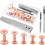 103 PCS Copper Rivets and Burrs, Leather Rivets Fastener Install Setting Tool, Copper Rivet and Burr Washers for Leather 1