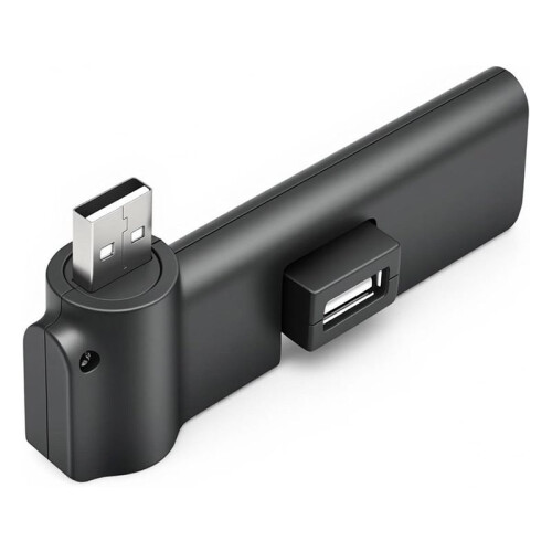 USB 2.0 Hub 4 Port USB Hub,[90/180 Degree Rotatable] USB Hub USB Extension