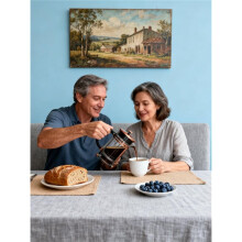 Koffiezetapparaat met French Press-Filter, 620 Ml (21 Oz), 304 Roestvrij Staal, 4-Gaas Filter, Borosilicaatglas, Hittebestendig, voor Thuis en op