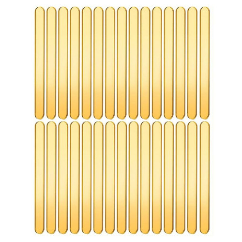 35pcs Gold Acrylic  Sticks, Reusable  Sticks for Cakesicle Sticks, Bulk Glitter  Sticks