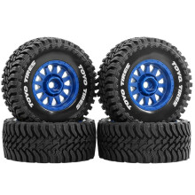 4pcs 68mm Beadlock Wheel & Tire Set for for 1/14 1/16 1/18 RC Truck Arrma Granite Mojave Typhon Grom