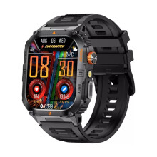 New Military Smartwatch with LED Flashlight for Men Heart Rate Call Waterproof Outdoor GPS Sports Watch A