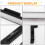 Touch Table Lamp 5 Colors Dimmable Mirror Lights Rechargeable Kitchen Ceiling Light with Remote Control 3