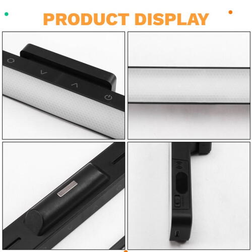 Touch Table Lamp 5 Colors Dimmable Mirror Lights Rechargeable Kitchen Ceiling Light with Remote Control 2