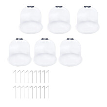 Cloche Reutilizable para Plantas JardíN, Cubierta Campana de CúPula para Plantas, Miniinvernadero de PláStico para Calentar Plantas de Suelo de