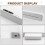 Rechargeable Light Bar 5 Colors Dimmable Mirror Lights Rechargeable Kitchen Ceiling Light with Remote Control 2