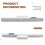 Rechargeable Light Bar 5 Colors Dimmable Mirror Lights Rechargeable Kitchen Ceiling Light with Remote Control 7