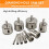 Diamond Drill Bits Set 10PC Diamond Hole Saw Set Glass Drill Bits para Ceramic Tile Porcelain Marble Granite Stone Bottles 9