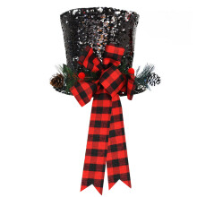 Rustic Christmas Tree Topper Hat26x20cm