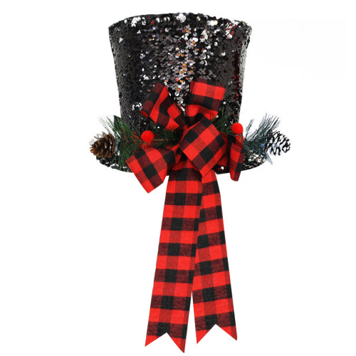 Rustic Christmas Tree Topper Hat26x20cm
