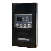 UTH-170 Sauna-Temperaturregler, Heizfolien-Thermoregler mit LCD-Display und Touch-Tastenbedienung für Saunen B