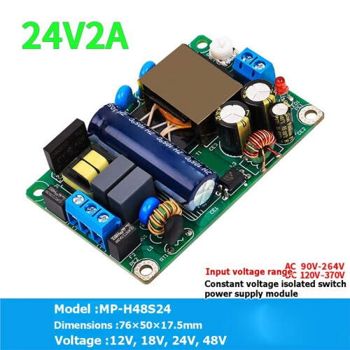 24V1.5A2A Dunne en Compacte -Voedingsprintplaat AC- Isolatie Step-Down Module 110V/220V Naar 24V 1