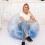 Φουσκωτή μπλε πολυθρόνα από PVC 100x95x65cm 3