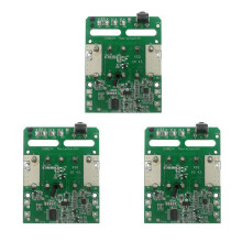 3Pcs Li-Ion Battery Charging Protection Circuit Board PCB Board for 18V Lithium Battery Rack