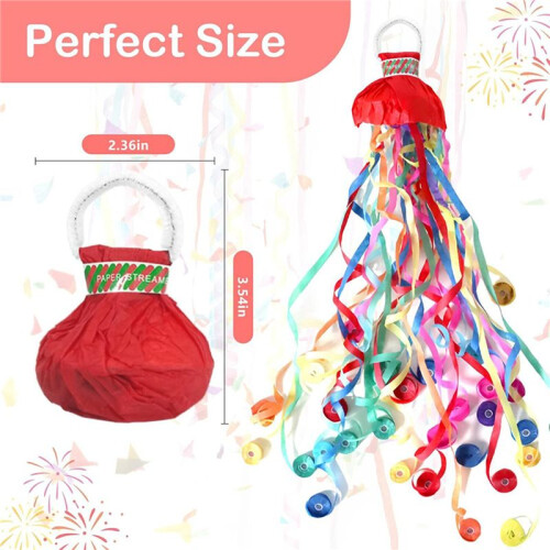 40Pack Streamers Popper Hand Throw Streamers No Mess Confetti Magic Paper Cracker for Celebration Birthday Propose 1