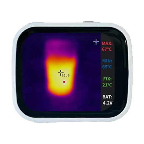 320 X 240 Touch Screen  Pocket Thermal Imaging Device, Underfloor Heating Temperature and Leak Detector White