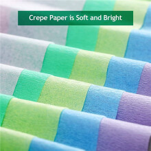 20 Rolls Pastel Rainbow Crepe Paper Streamers Birthday Party Decoration Paper for Wedding Festival Ornament Supplies