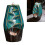 Ceramic Backflow Incense Burner Straight Grain Double-Sided 8