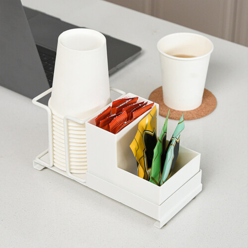 Stackable Coffee Cup Organizer Carbon Steel2Pack 1