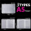 40Pcs A5 6 Ring Binder Pockets 3 Types Envelope,Zipper Closurek Bill Pouch for  Organizer Clipbook 8
