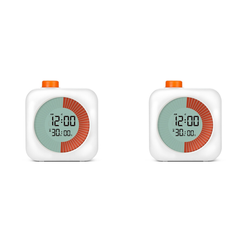 2X 60Minute Visual Timer,Dual Timer Clock,Classroom Timer,Countdown Timer for Timer Management Tool