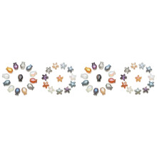120Pcs Crystal Pendant Fish Starfish Shape Glass Faceted Beads Crafts Material Jewelry Making Earing Supplier