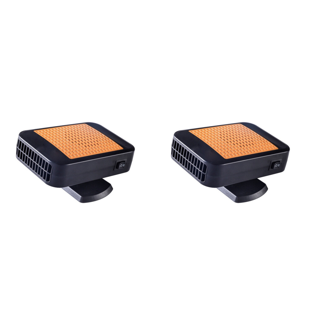 2X Car Heater 12V 200W Portable Car Heater Windshield Defogger Defroster With 360 Degree Rotary Base 4713492675200