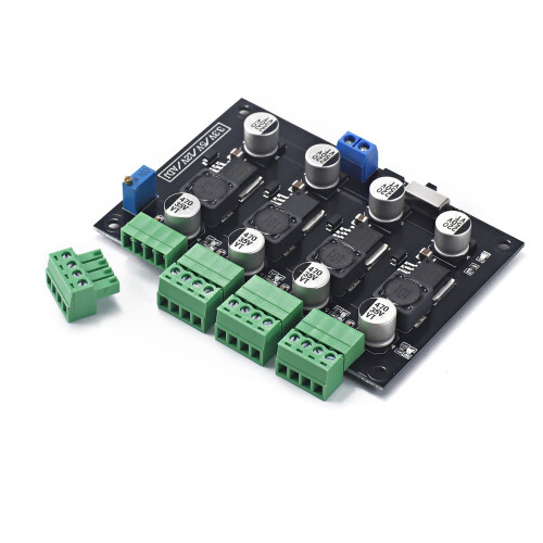 2X LM2596 Multi Channel Switching Power Supply 3.3V/5V/12V/ADJ Adjustable Voltage Output Power Supply Module 2