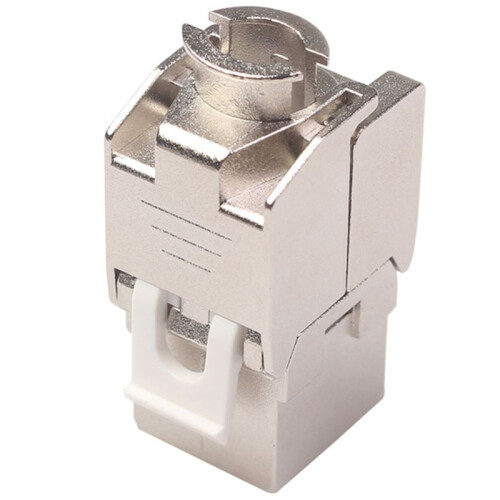 48 Pcs RJ45  Cat7 Cat6A Shielded FTP Zinc Alloy Module Network  Jack Connector Adapter 10GB Network 1