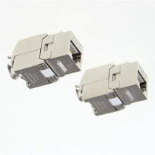 48 Pcs RJ45 Cat7 Cat6A Shielded FTP Zinc Alloy Module Network Jack Connector Adapter 10GB Network