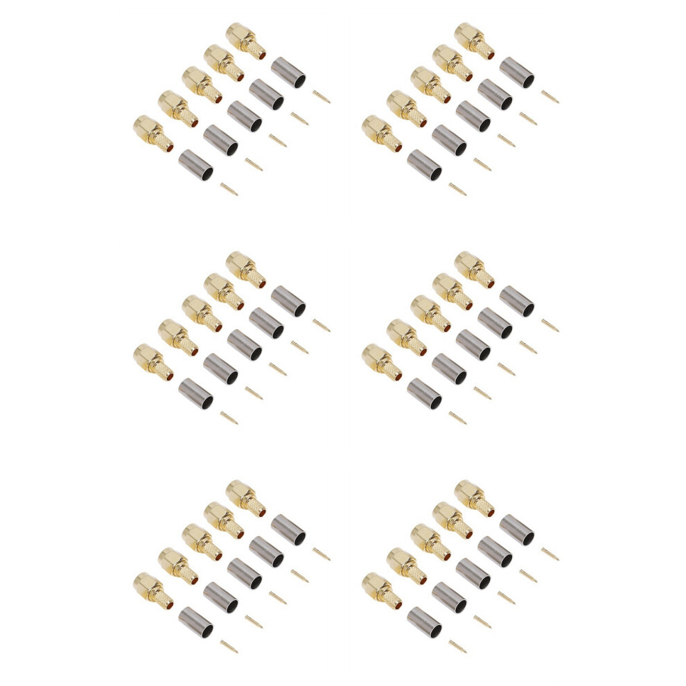 600Pcs Sma Male Plug Straight Crimp For Rg58 Connector Adapter 6031170355014