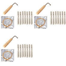 21 Metal Harp String + 21Pcs String Pin Nails + Tuning Wrench,for Lyre Harp Small Harp Musical Stringed Instrument