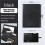2X A4 Leather Folder Multifunctional Business Contract Folder with Notes Business Stationery Folder Black 4