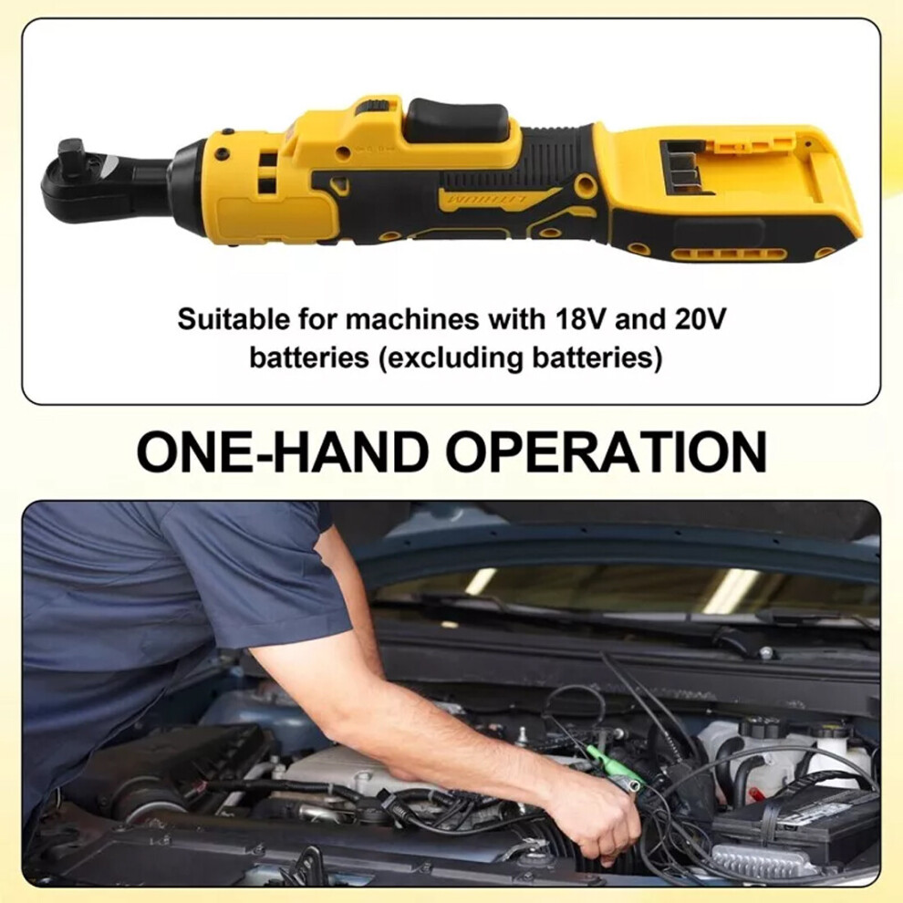 Electric Ratchet Wrench 220N.m Cordless Driver 3/8Inch Impact Removal Screw 703052546815